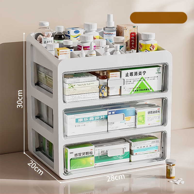 Gyógyszeres doboz háztartási gyógyszerhez Gyógyszertároló doboz Gyógyszeres doboz háztartási nagy kapacitású többrétegű fiókos típusú orvosi kis gyógyszeres doboz