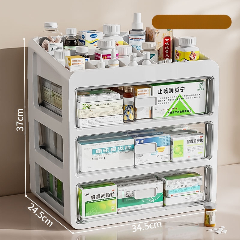 Gyógyszeres doboz háztartási gyógyszerhez Gyógyszertároló doboz Gyógyszeres doboz háztartási nagy kapacitású többrétegű fiókos típusú orvosi kis gyógyszeres doboz