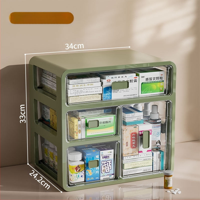 Gyógyszeres doboz háztartási gyógyszerhez Gyógyszertároló doboz Gyógyszeres doboz háztartási nagy kapacitású többrétegű fiókos típusú orvosi kis gyógyszeres doboz