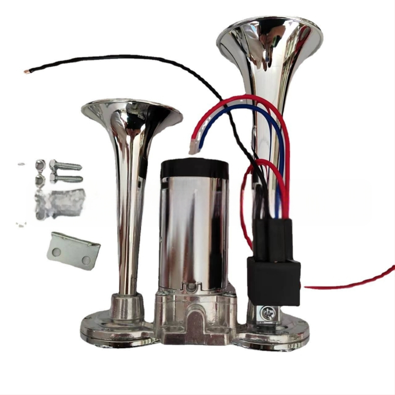 Еднокомпонентна електрическа въздушна клаксона 12v 24V супер силен 135 dB модифициран автомобил камион мотоциклет универсален бензин