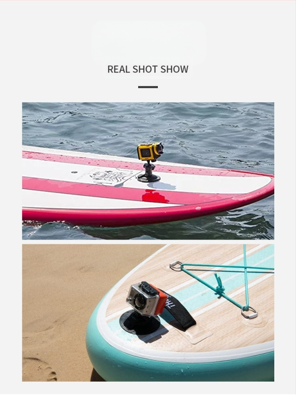 Sportkamera SUP deszka tartó talp csat szörfözés SUP deszka megerősített PVC talp kültéri felvevő rögzítő keret