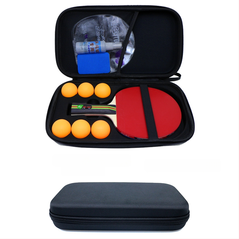Pārrobežu karsti pārdota galda tenisa rakešu soma sporta pārnēsājama cieta apvalka pretnodiluma nodilumizturīga 2 EVA uzglabāšanas soma jauns produkts