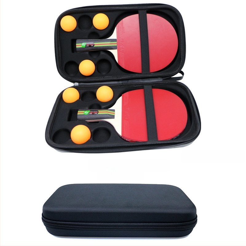 Pārrobežu karsti pārdota galda tenisa rakešu soma sporta pārnēsājama cieta apvalka pretnodiluma nodilumizturīga 2 EVA uzglabāšanas soma jauns produkts