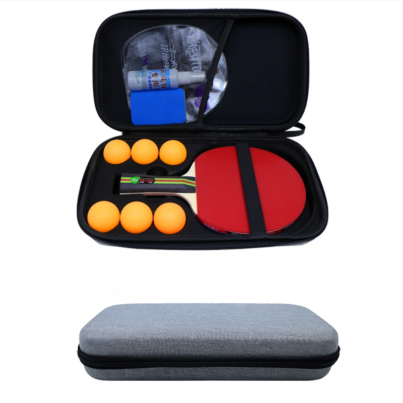 Pārrobežu karsti pārdota galda tenisa rakešu soma sporta pārnēsājama cieta apvalka pretnodiluma nodilumizturīga 2 EVA uzglabāšanas soma jauns produkts