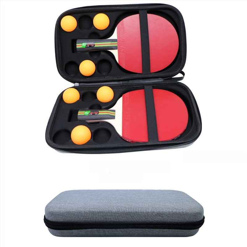 Pārrobežu karsti pārdota galda tenisa rakešu soma sporta pārnēsājama cieta apvalka pretnodiluma nodilumizturīga 2 EVA uzglabāšanas soma jauns produkts