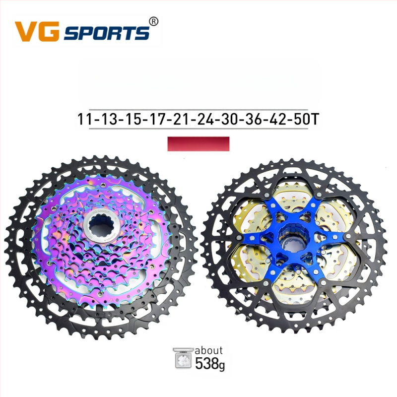 Vg Sports 8/9/10/11/12 käiku, kerge ja värviline mägijalgratta kassett, hooratas, jagatud 12 käiku, 50 käiku
