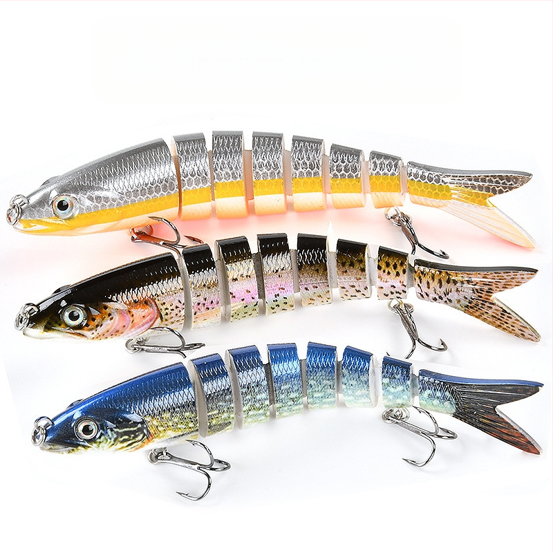 Daugiasluoksnis „Luya“ masalas, 8 sekcijų masalas gėlavandenei žuviai, jūrinei žūklei, 13,5 cm panardintas masalas, netikras masalas, daugiasluoksnis „Luya“ masalas.