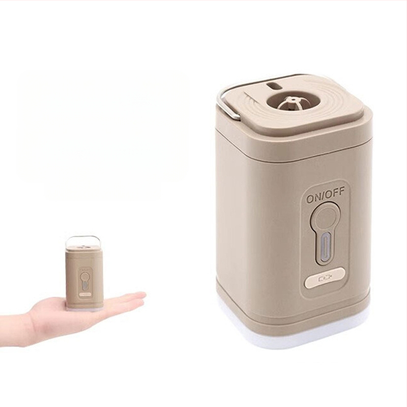 Új kültéri kemping légpumpa, kényelmes, kompakt és nagy teljesítményű légpumpa, kempingvilágítással ellátott többfunkciós légpumpa hordó