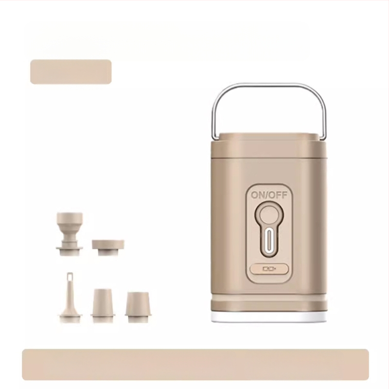 Új kültéri kemping légpumpa, kényelmes, kompakt és nagy teljesítményű légpumpa, kempingvilágítással ellátott többfunkciós légpumpa hordó