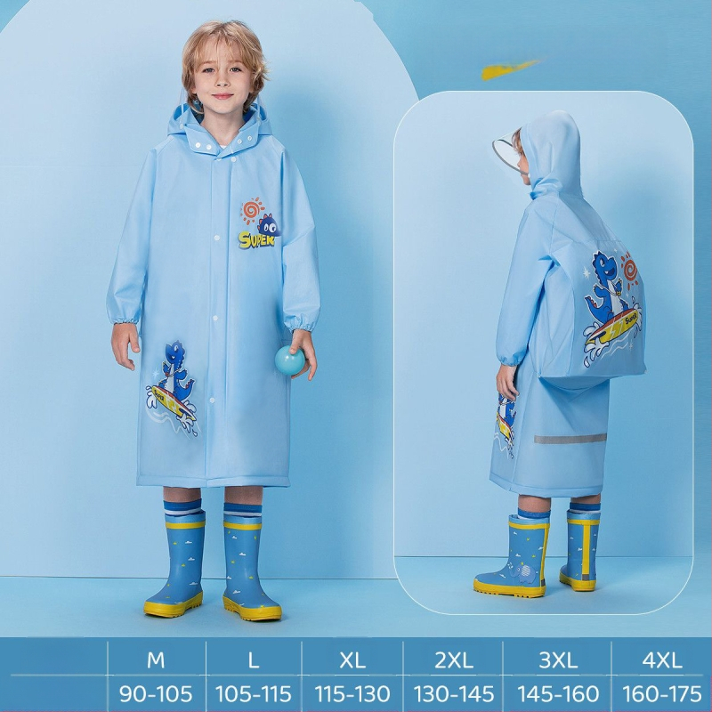 Παιδικό αδιάβροχο για μωρά, νηπιαγωγείο, μαθητής δημοτικού σχολείου, πόντσο με κάθισμα σχολικής τσάντας, αγόρια, κορίτσια, αδιάβροχο, χονδρική πώληση