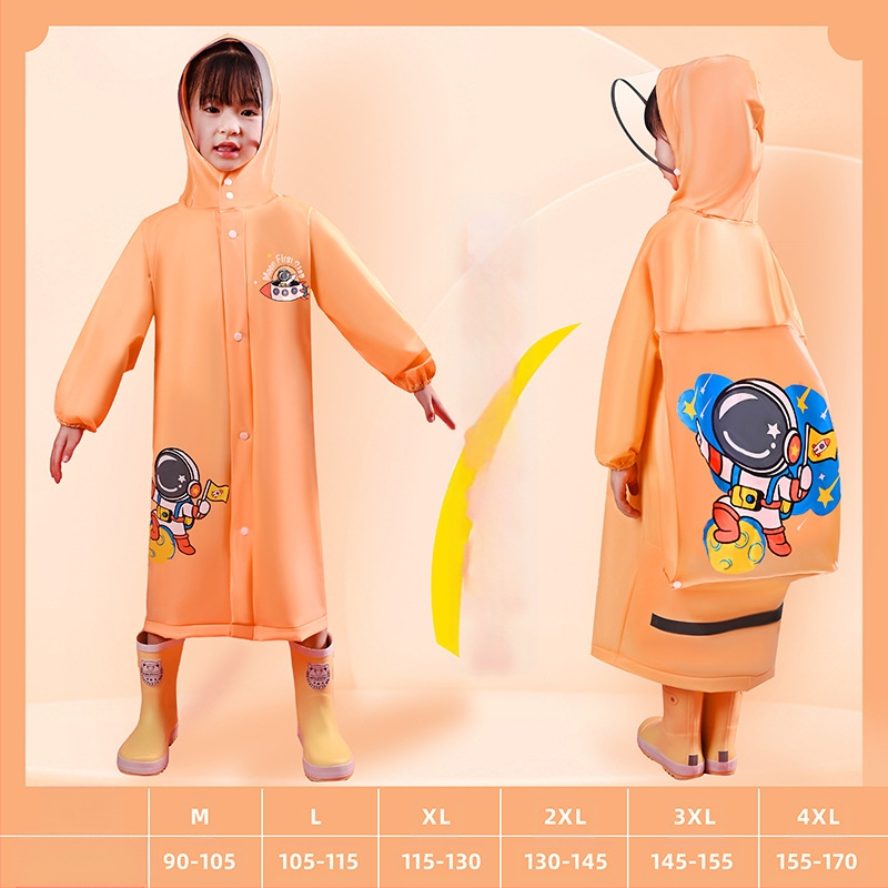 Παιδικό αδιάβροχο για μωρά, νηπιαγωγείο, μαθητής δημοτικού σχολείου, πόντσο με κάθισμα σχολικής τσάντας, αγόρια, κορίτσια, αδιάβροχο, χονδρική πώληση