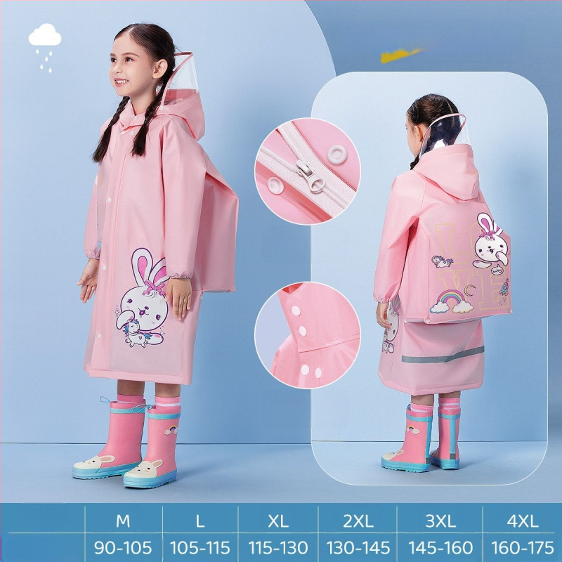 Παιδικό αδιάβροχο για μωρά, νηπιαγωγείο, μαθητής δημοτικού σχολείου, πόντσο με κάθισμα σχολικής τσάντας, αγόρια, κορίτσια, αδιάβροχο, χονδρική πώληση