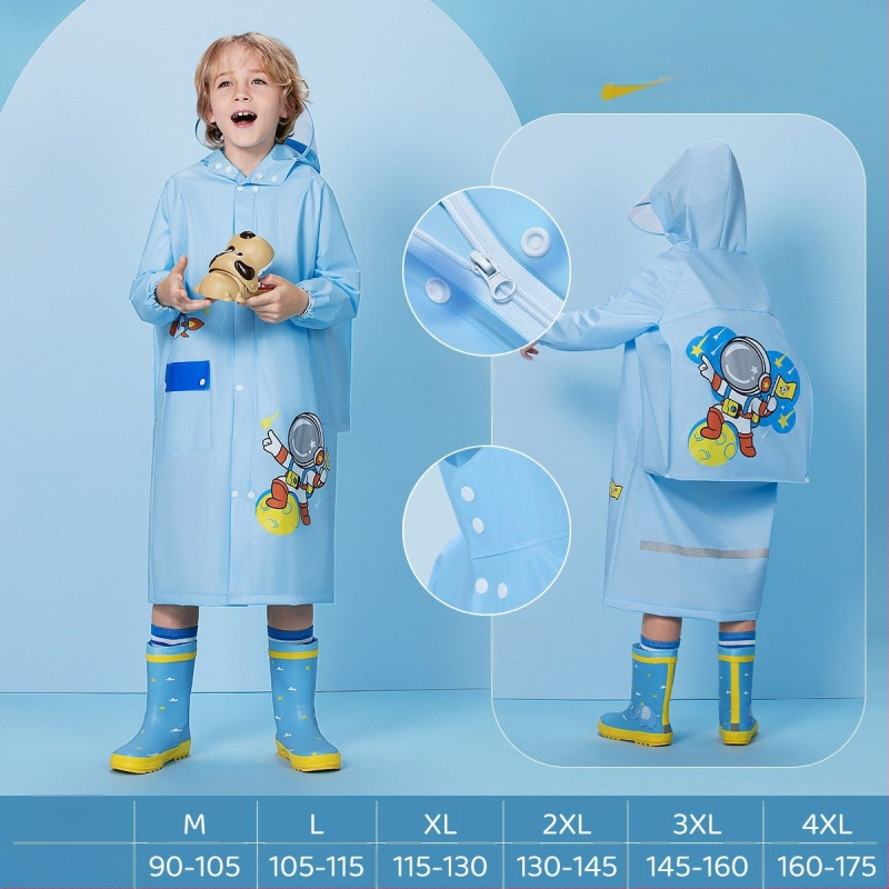 Παιδικό αδιάβροχο για μωρά, νηπιαγωγείο, μαθητής δημοτικού σχολείου, πόντσο με κάθισμα σχολικής τσάντας, αγόρια, κορίτσια, αδιάβροχο, χονδρική πώληση