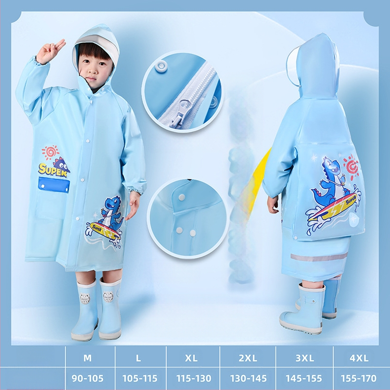 Παιδικό αδιάβροχο για μωρά, νηπιαγωγείο, μαθητής δημοτικού σχολείου, πόντσο με κάθισμα σχολικής τσάντας, αγόρια, κορίτσια, αδιάβροχο, χονδρική πώληση