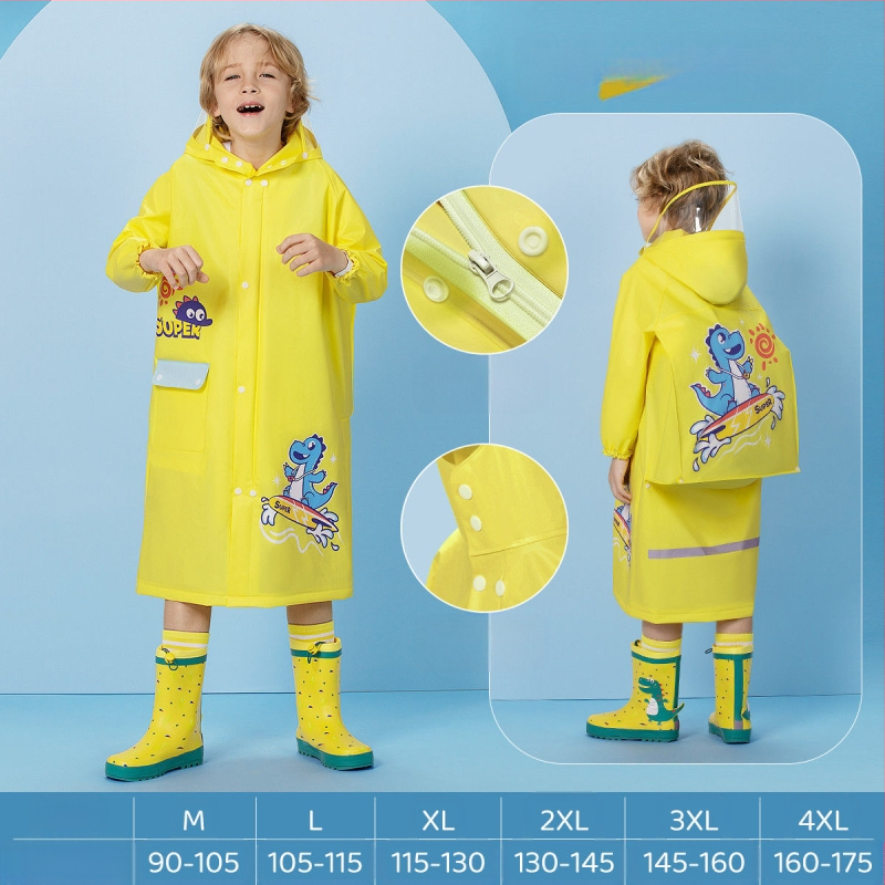 Παιδικό αδιάβροχο για μωρά, νηπιαγωγείο, μαθητής δημοτικού σχολείου, πόντσο με κάθισμα σχολικής τσάντας, αγόρια, κορίτσια, αδιάβροχο, χονδρική πώληση