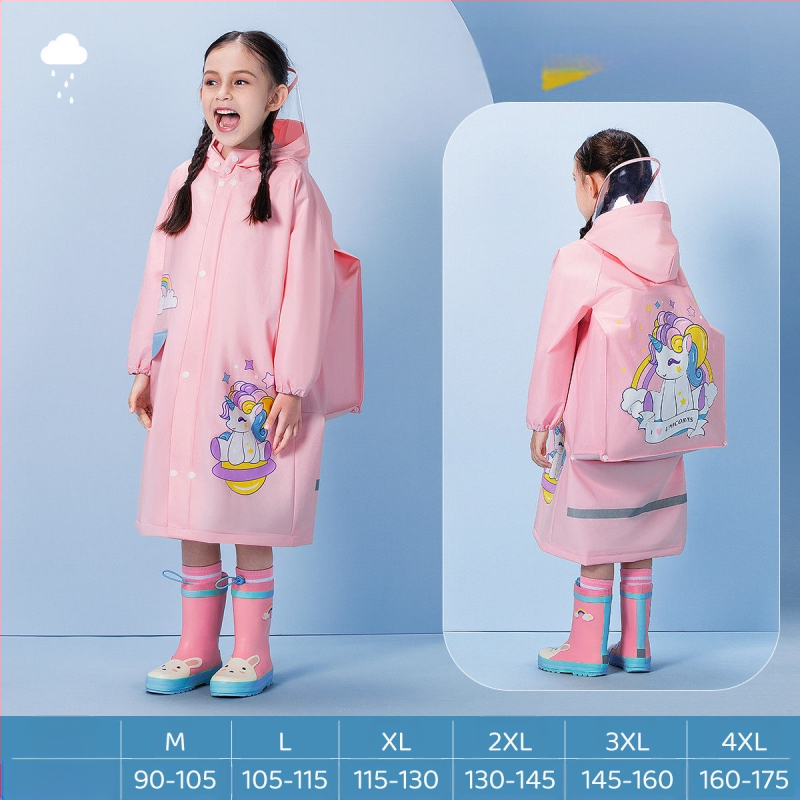 Παιδικό αδιάβροχο για μωρά, νηπιαγωγείο, μαθητής δημοτικού σχολείου, πόντσο με κάθισμα σχολικής τσάντας, αγόρια, κορίτσια, αδιάβροχο, χονδρική πώληση