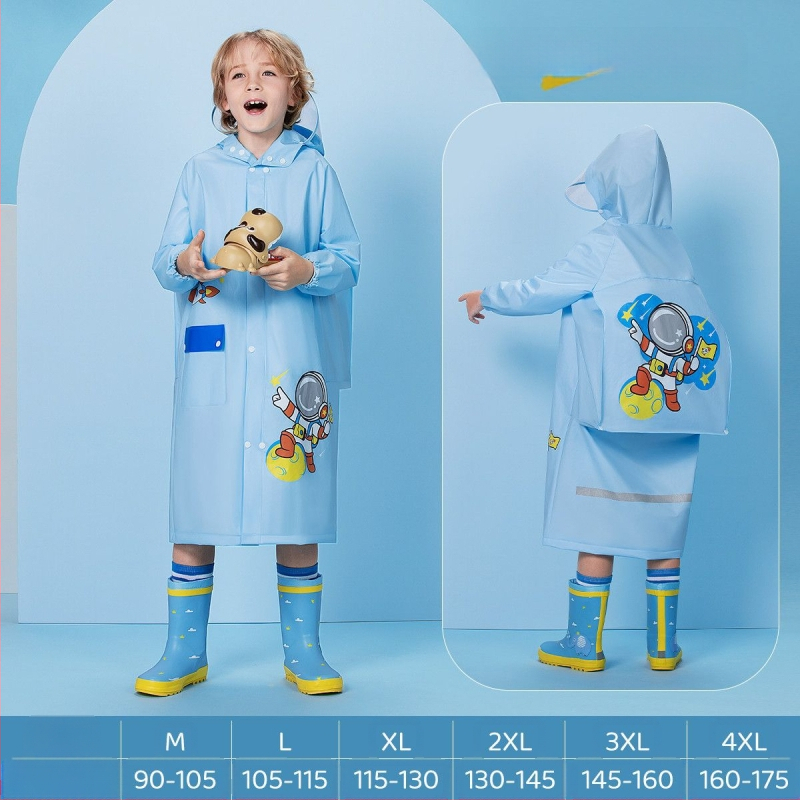 Παιδικό αδιάβροχο για μωρά, νηπιαγωγείο, μαθητής δημοτικού σχολείου, πόντσο με κάθισμα σχολικής τσάντας, αγόρια, κορίτσια, αδιάβροχο, χονδρική πώληση