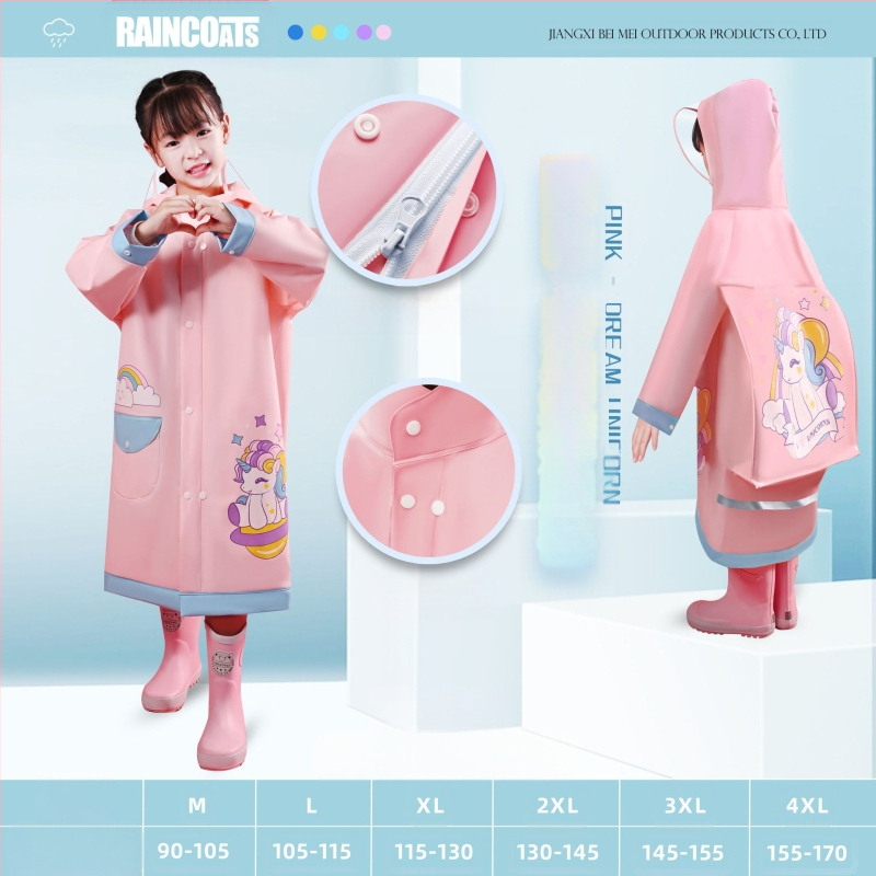 Παιδικό αδιάβροχο για μωρά, νηπιαγωγείο, μαθητής δημοτικού σχολείου, πόντσο με κάθισμα σχολικής τσάντας, αγόρια, κορίτσια, αδιάβροχο, χονδρική πώληση