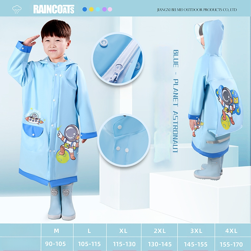 Παιδικό αδιάβροχο για μωρά, νηπιαγωγείο, μαθητής δημοτικού σχολείου, πόντσο με κάθισμα σχολικής τσάντας, αγόρια, κορίτσια, αδιάβροχο, χονδρική πώληση