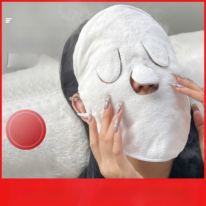 Πετσέτα ζεστής συμπίεσης Gemeng που κρέμεται στα αυτιά, απαλή και φιλική προς το δέρμα, με ατμό, ζεστή και κρύα κομπρέσα, πετσέτα προσώπου με υγρή συμπίεση που γεμίζει το δέρμα