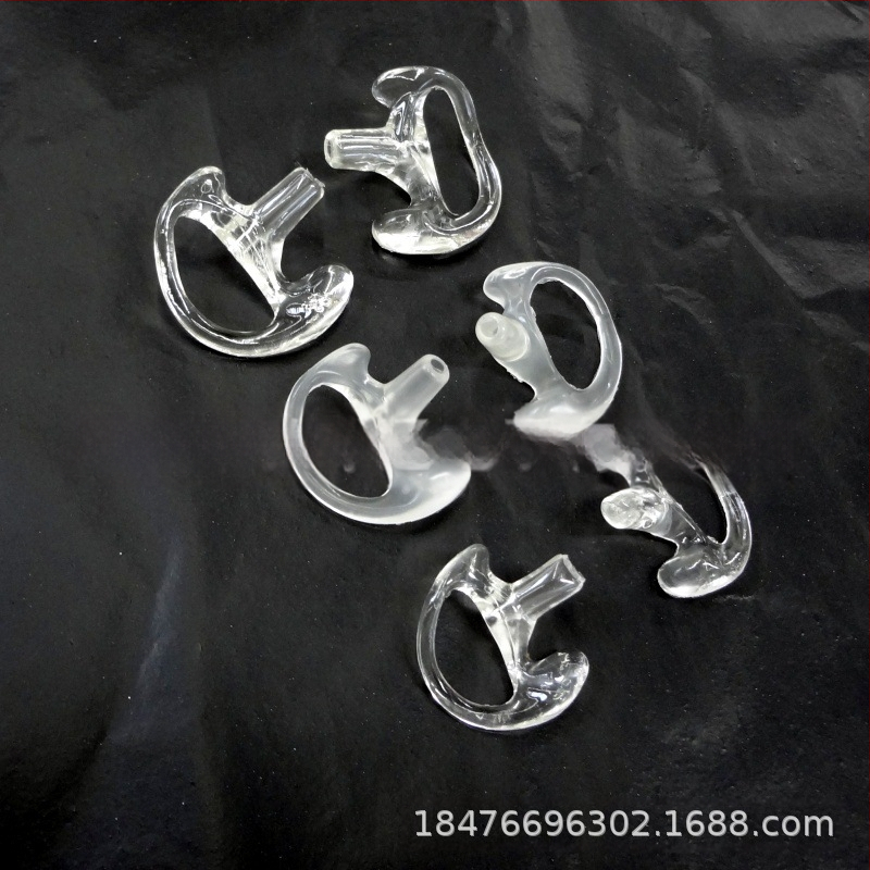 Аксесоари за въздуховоди, кука за ухо, уоки-токи, слушалки за мобилен телефон, силиконови меки тапи за уши, D-образна триъгълна стойка за уши, слушалки