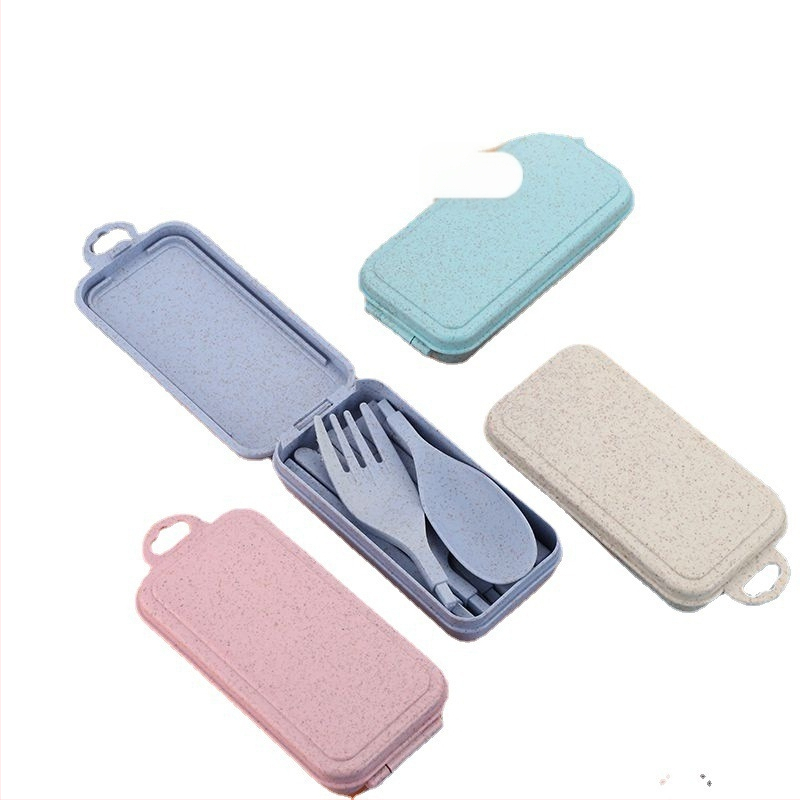 Összecsukható evőeszközkészlet Diákoknak Hordozható Utazó Evőpálcika Kanál Villa Öt darabos készlet Tárolás Kültéri Egyéb