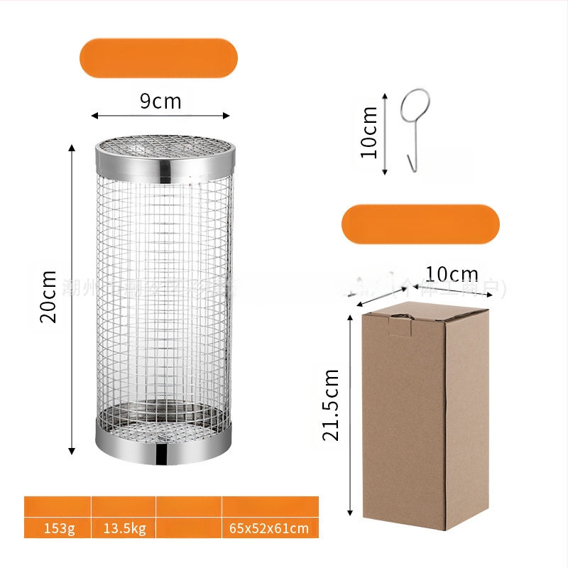 Amazoni rullgrilli puurivarustuse grillikorv täiustatud välistingimustes kasutatav grill roostevabast terasest grillitünn grillimisriistad