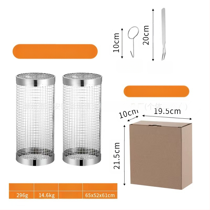 Amazoni rullgrilli puurivarustuse grillikorv täiustatud välistingimustes kasutatav grill roostevabast terasest grillitünn grillimisriistad