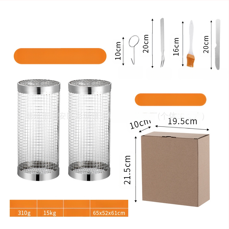 Amazoni rullgrilli puurivarustuse grillikorv täiustatud välistingimustes kasutatav grill roostevabast terasest grillitünn grillimisriistad