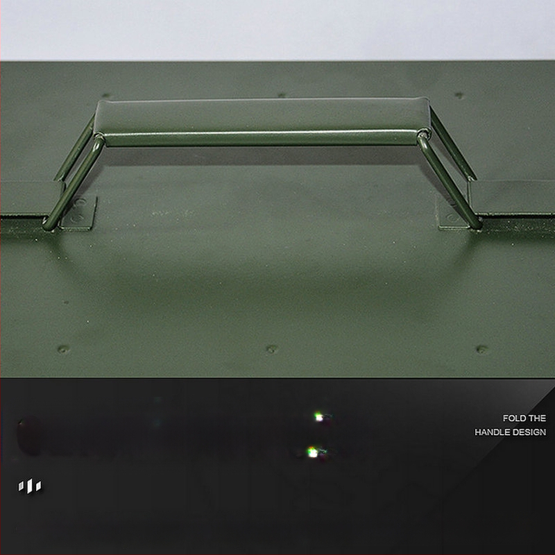 Metalinė kulkų dėžutė, geležinės įrangos įrankių laikymo dėžė, daugiafunkcinė apsauginė nešiojama sandari įrankių laikymo dėžė