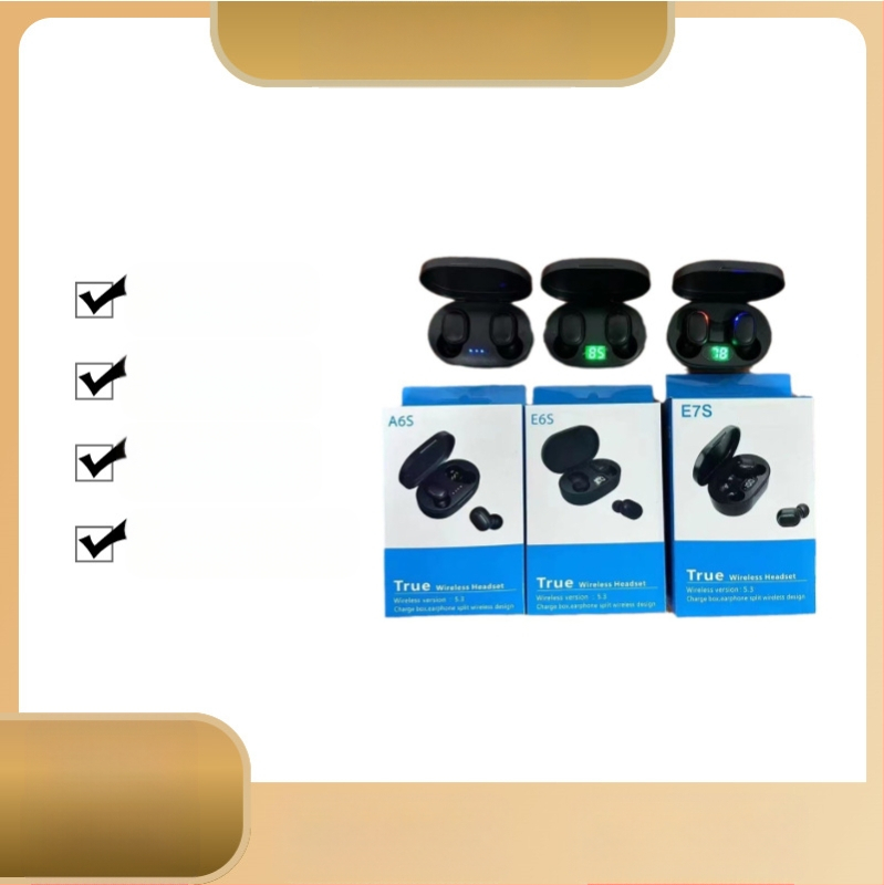 A6S prekogranične najprodavanije E6S E7S bežične Bluetooth slušalice za uši mini sportske poslovne stilove super dugog vijeka trajanja baterije