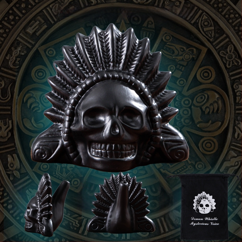 Okariini dekompressioonimänguasi, kummituskõne, vile, halloween, asteekide surmavile, deemon, õuduskare, flööt, meelelahutus