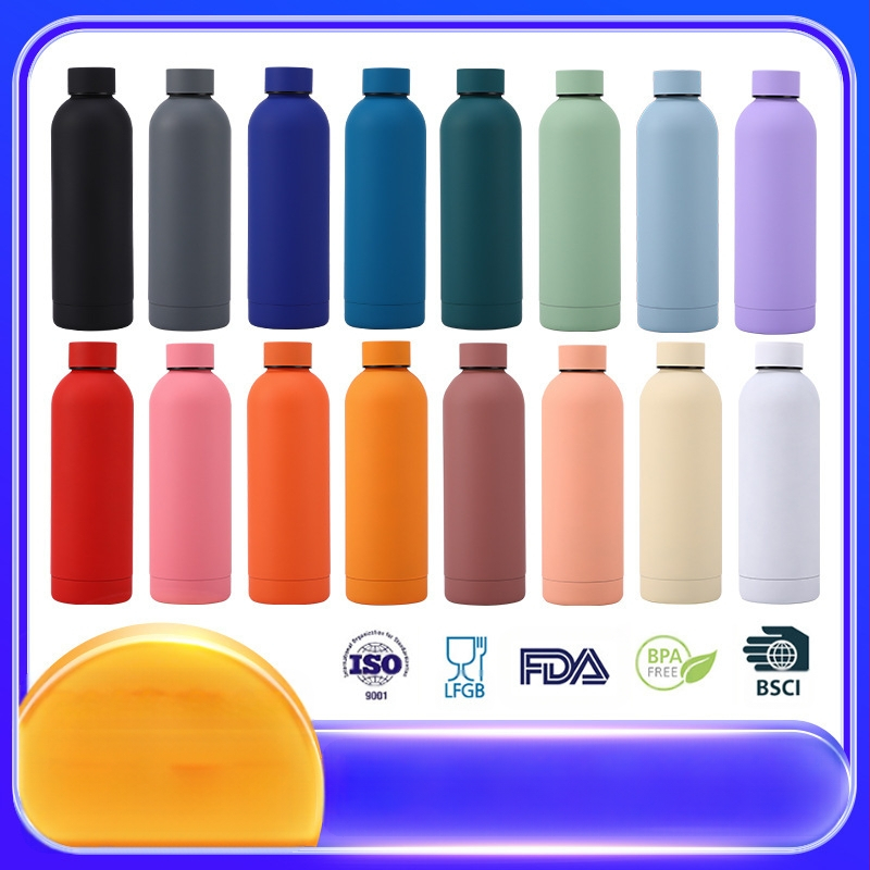 304 roostevabast terasest isolatsiooniga külma vee tass väikese suuga pudel õues kaasaskantav jäätunud kummivärvi sporditermosed piiriülene