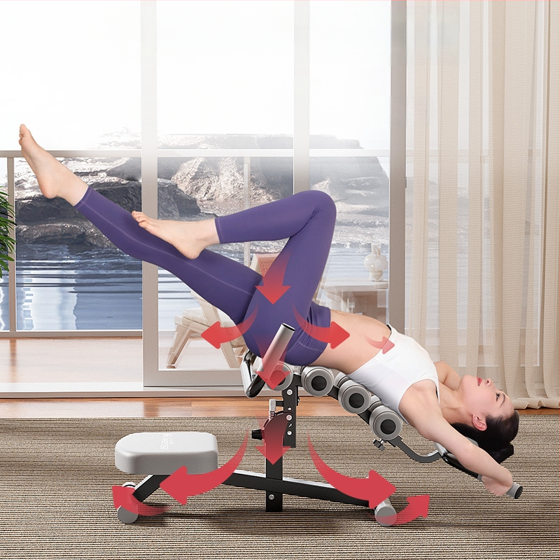 Nimmepiirkonna rahustav seade selgroo korrigeerimiseks, vöökoha venitus, ülemine vöökoht, vöökoha treenimise artefakt, jooga, pilates, kodune treeningvarustus