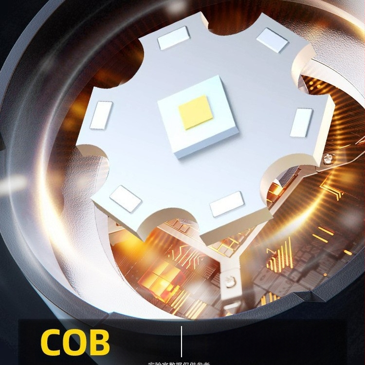 Naujas tarpvalstybinis baltas lazerinis žibintuvėlis, itin ryškus didelio nuotolio TYPE-C lauko nešiojamas skaitmeninis ekranas su priartinimu, COB galinis žibintuvėlis