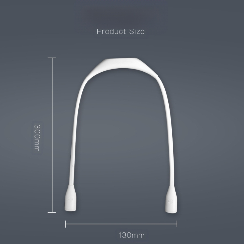 Hordozható nyakba akasztható lámpa diákoknak szemvédő LED olvasólámpa olvasólámpa USB töltés kültéri éjszakai futó LED lámpa