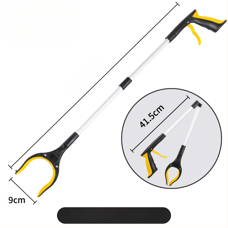 Tarpvalstybinis sulankstomas šiukšlių spaustukas, sutirštintas aliuminio lydinio šiukšlių surinkimo sanitarijos spaustukas, surinkimo spaustukas nėščioms moterims, nesilenkite virš rinktuvo