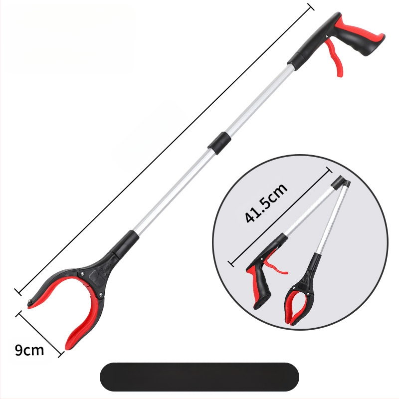 Tarpvalstybinis sulankstomas šiukšlių spaustukas, sutirštintas aliuminio lydinio šiukšlių surinkimo sanitarijos spaustukas, surinkimo spaustukas nėščioms moterims, nesilenkite virš rinktuvo