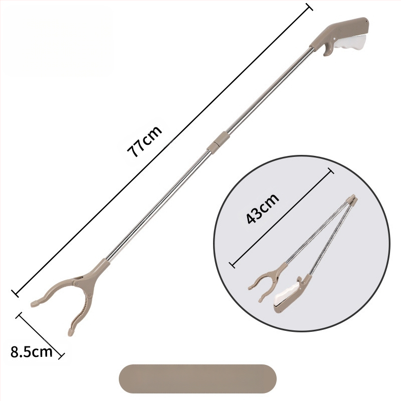Tarpvalstybinis sulankstomas šiukšlių spaustukas, sutirštintas aliuminio lydinio šiukšlių surinkimo sanitarijos spaustukas, surinkimo spaustukas nėščioms moterims, nesilenkite virš rinktuvo