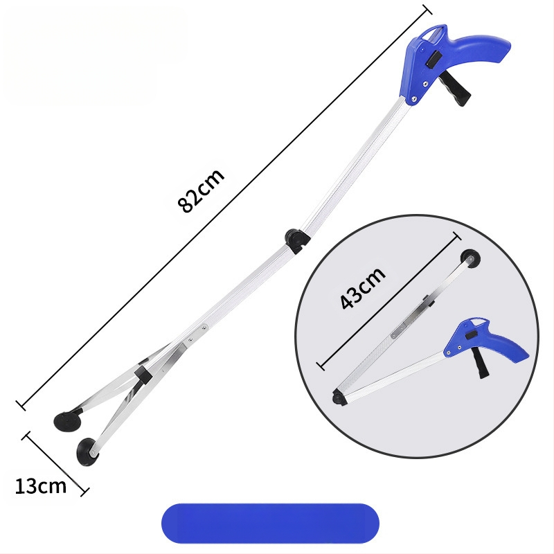 Tarpvalstybinis sulankstomas šiukšlių spaustukas, sutirštintas aliuminio lydinio šiukšlių surinkimo sanitarijos spaustukas, surinkimo spaustukas nėščioms moterims, nesilenkite virš rinktuvo