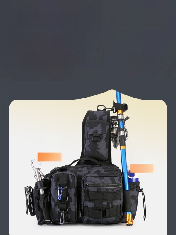 Tarptautinių gamintojų „Luya“ naujas daugiafunkcis žvejybos krepšys, skirtas kelionėms, lauko sportui, per petį, „Luya“ juosmens krepšys vyrams