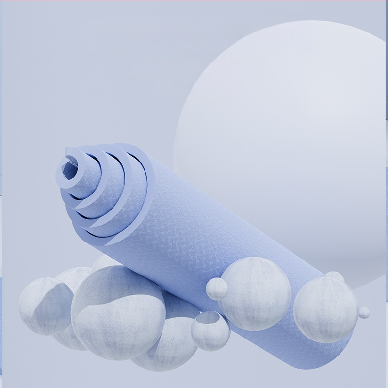 SanFan2024 új jógaszőnyeg ütéscsillapító csúszásmentes csendes fitneszszőnyeg otthoni sportokhoz erős visszapattanású puha szőnyeg