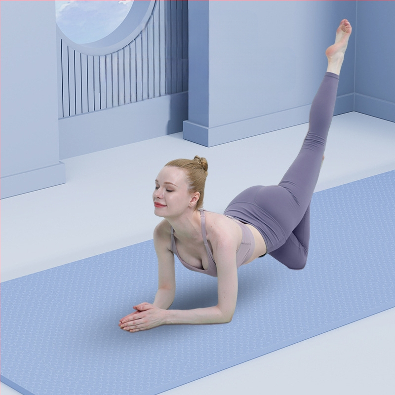 SanFan2024 új jógaszőnyeg ütéscsillapító csúszásmentes csendes fitneszszőnyeg otthoni sportokhoz erős visszapattanású puha szőnyeg