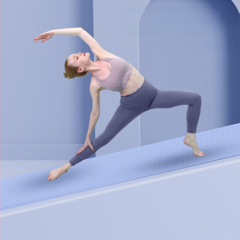 SanFan2024 új jógaszőnyeg ütéscsillapító csúszásmentes csendes fitneszszőnyeg otthoni sportokhoz erős visszapattanású puha szőnyeg