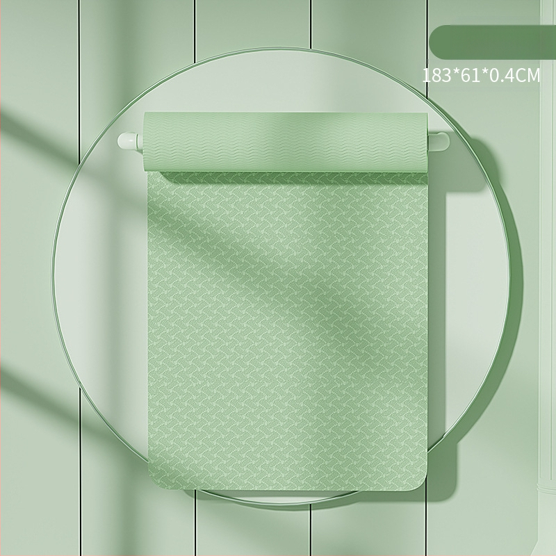 SanFan2024 új jógaszőnyeg ütéscsillapító csúszásmentes csendes fitneszszőnyeg otthoni sportokhoz erős visszapattanású puha szőnyeg