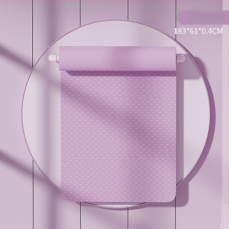 SanFan2024 új jógaszőnyeg ütéscsillapító csúszásmentes csendes fitneszszőnyeg otthoni sportokhoz erős visszapattanású puha szőnyeg