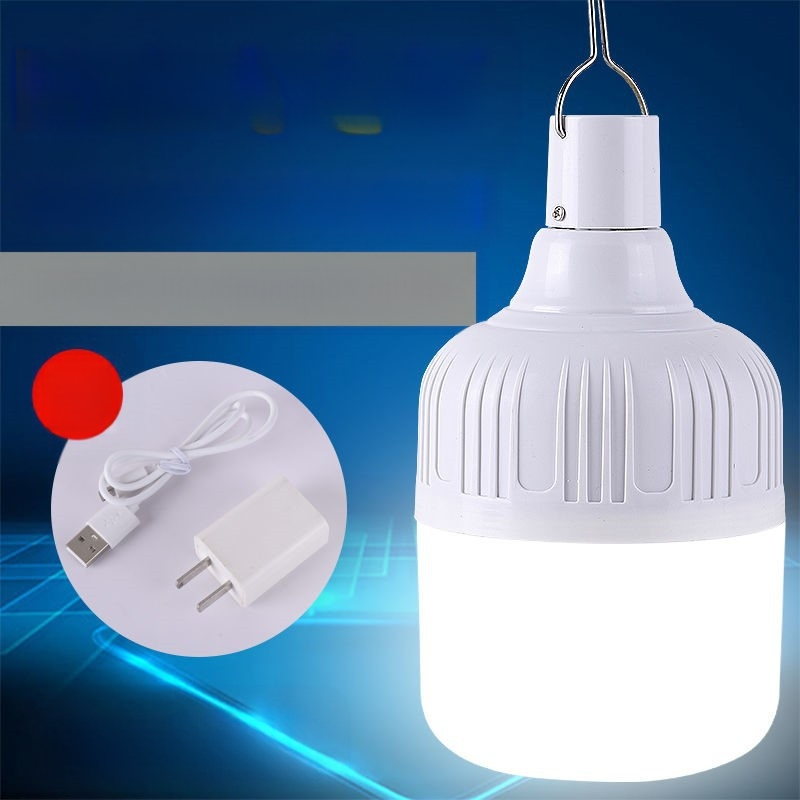 Áramszünet vészvilágítás éjszakai piaci stand mobil töltő izzó otthoni energiatakarékos stand világítás kemping szuper fényes LED izzó.