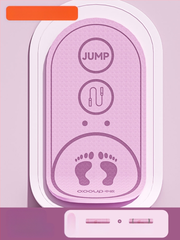 Unutarnja bežična prostirka za preskakanje užeta, protuklizna, apsorpcija udaraca, posebna prostirka za jogu, zadebljana, tiha prostirka za skakanje, vježbanje, fitness, kućna ovalna prostirka za pod