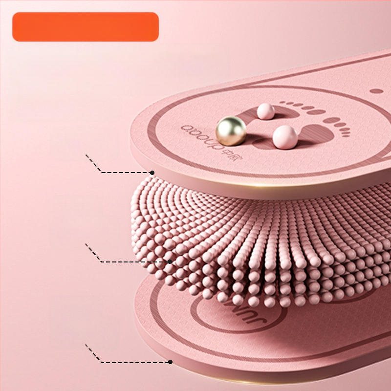 Unutarnja bežična prostirka za preskakanje užeta, protuklizna, apsorpcija udaraca, posebna prostirka za jogu, zadebljana, tiha prostirka za skakanje, vježbanje, fitness, kućna ovalna prostirka za pod