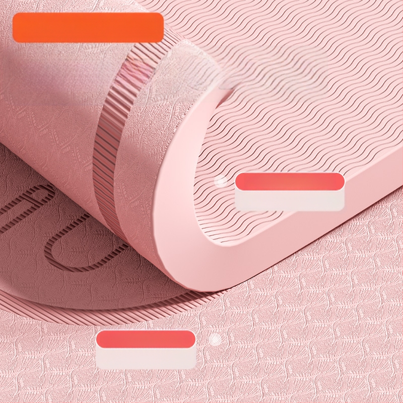 Unutarnja bežična prostirka za preskakanje užeta, protuklizna, apsorpcija udaraca, posebna prostirka za jogu, zadebljana, tiha prostirka za skakanje, vježbanje, fitness, kućna ovalna prostirka za pod